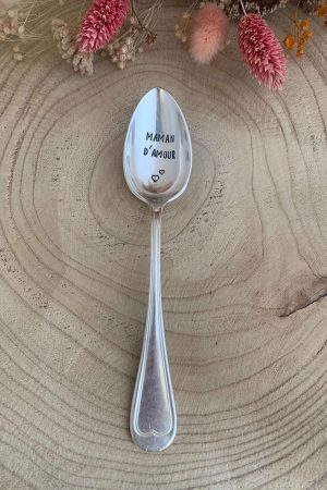 Cuillère à dessert – Personnalisation « Maman d’amour »