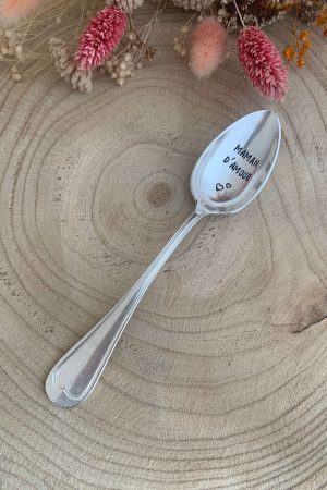 Cuillère à dessert – Personnalisation « Maman d’amour »