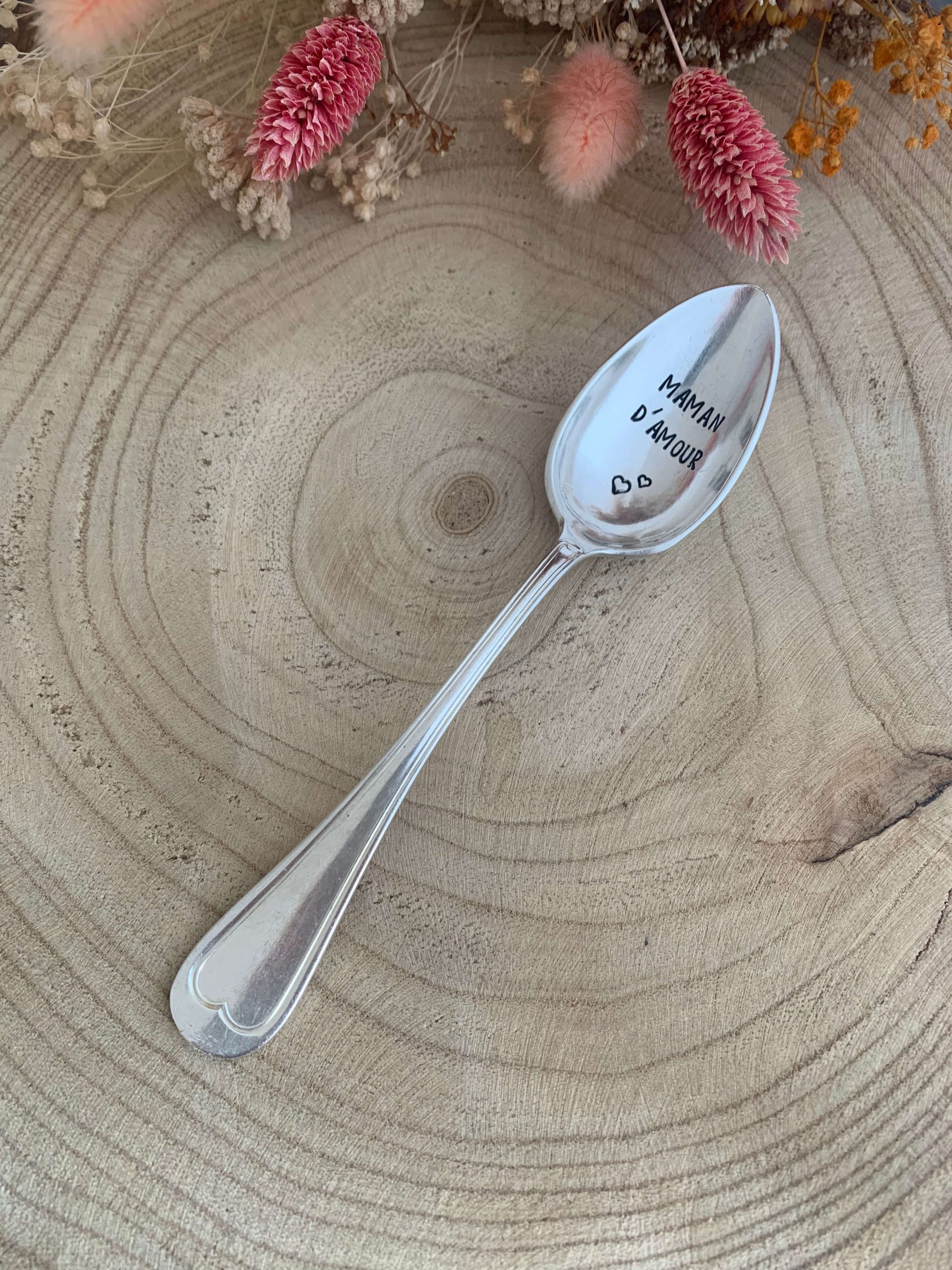 Cuillère à dessert - Personnalisation "Maman d'amour" – Image 2
