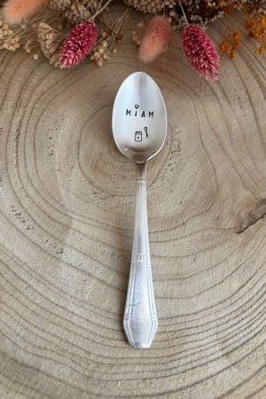 Cuillère à dessert – Personnalisation « Miam »